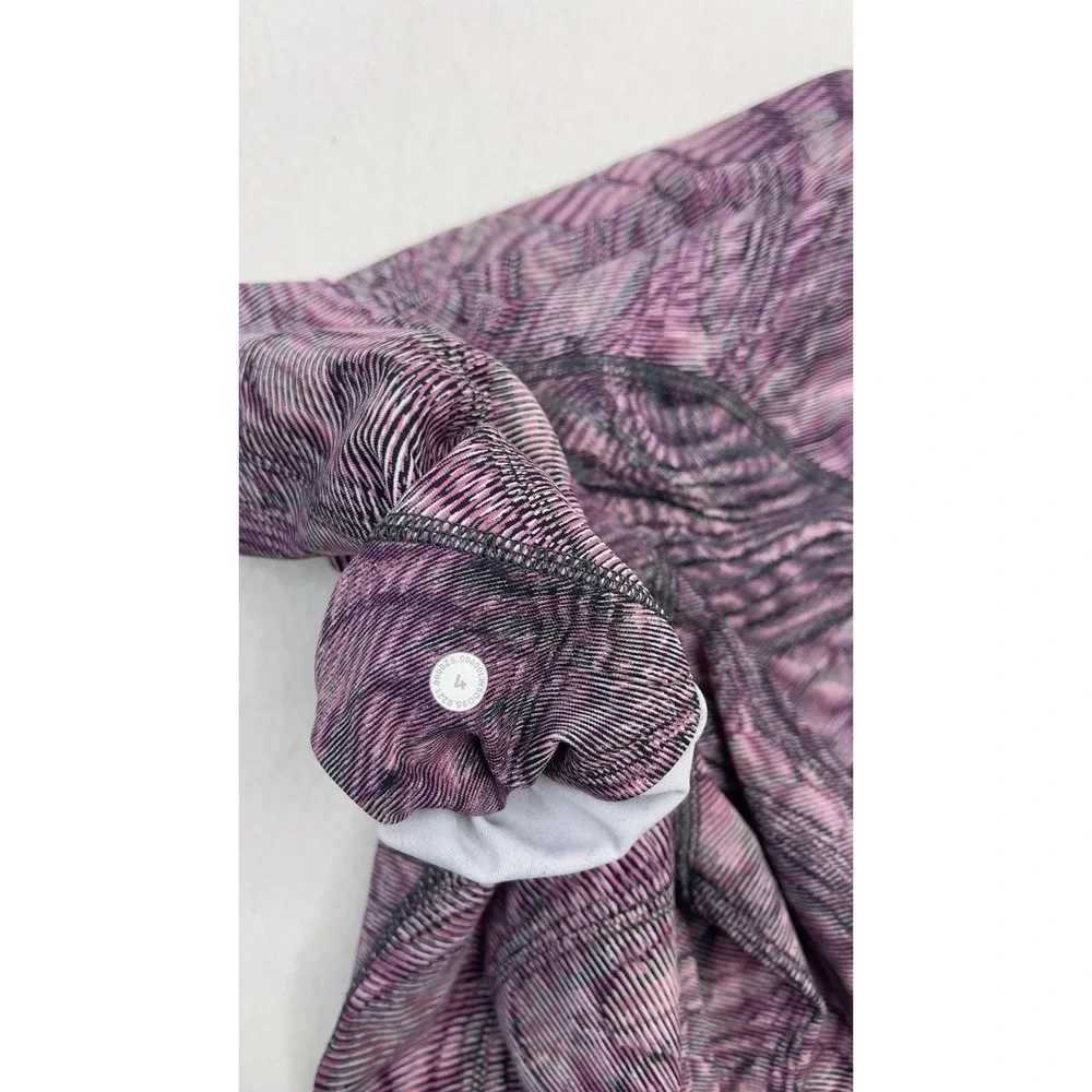 Lululemon Womens Swift Speed High Rise Leggings size 4 Pink/Black